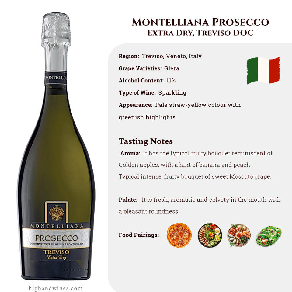 Montelliana Prosecco Extra Dry, Treviso DOC